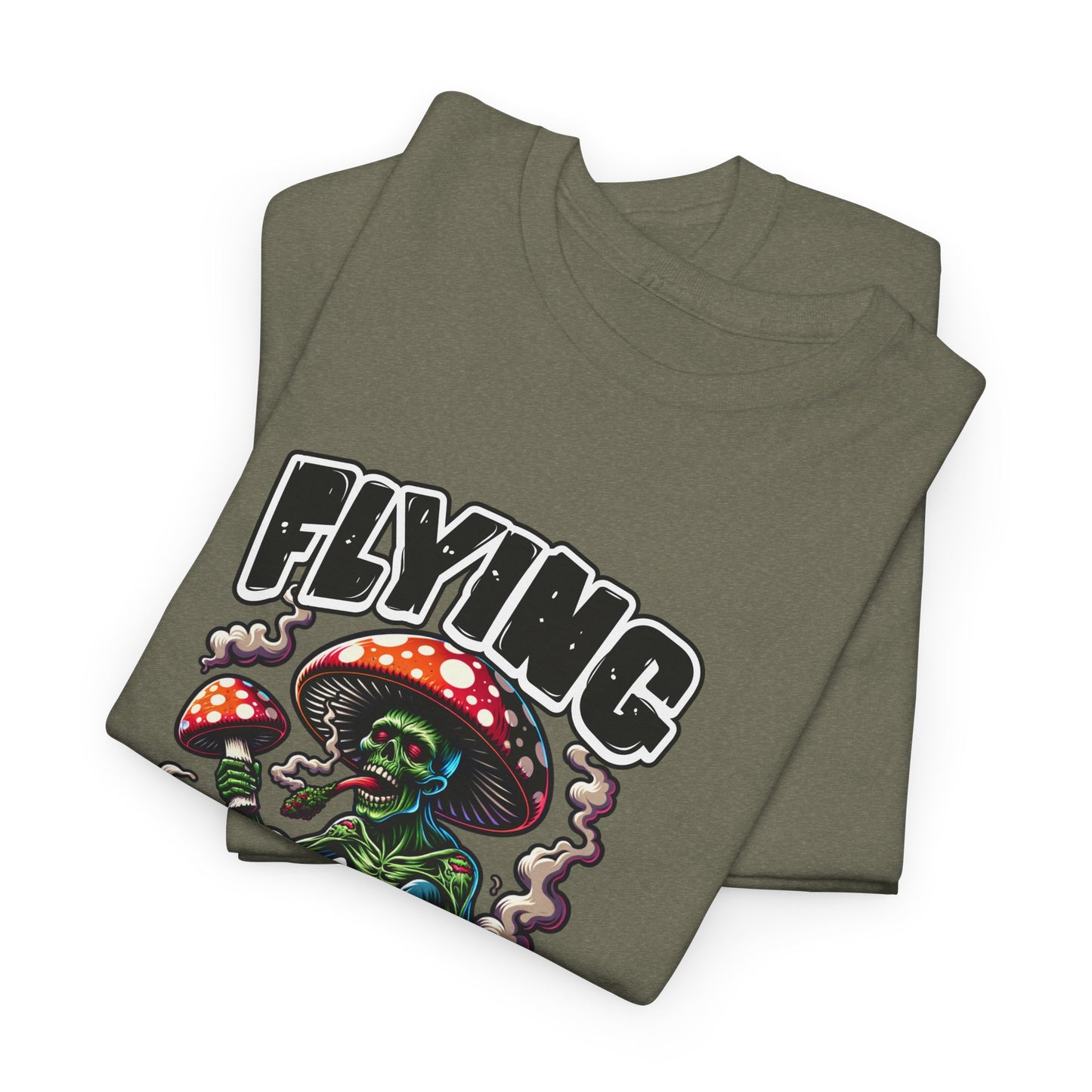 Flying High Unisex Cotton Tee, Psychedelic Shirt, Casual Wear, Gift for Stoners, Retro Fashion, Fun Graphic T-Shirt