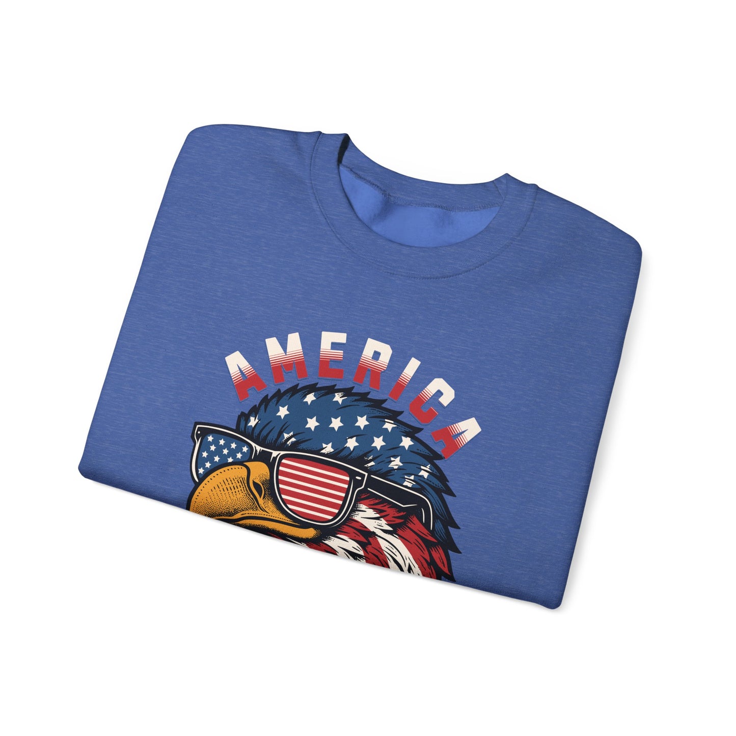 Patriotic Eagle Crewneck Sweatshirt, America Sweatshirt, Unisex Pullover, 4th of July Shirt, Eagle Graphic Sweatshirt