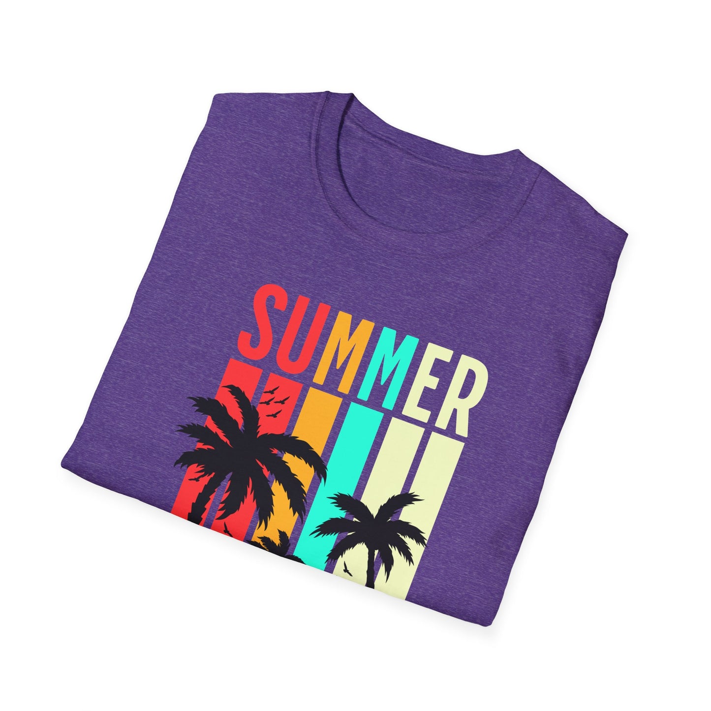 Summer Vibes Unisex T-Shirt, Beach Party Shirt, Casual Wear, Gift for Friends, Vacation Outfit, Coaster Inspired Design