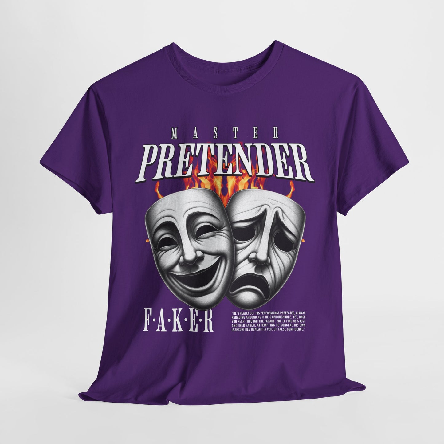 Theatrical Masks Unisex Heavy Cotton Tee, Perfect for Drama Lovers, Gift for Actors, Casual Wear, Theatre Fan Apparel