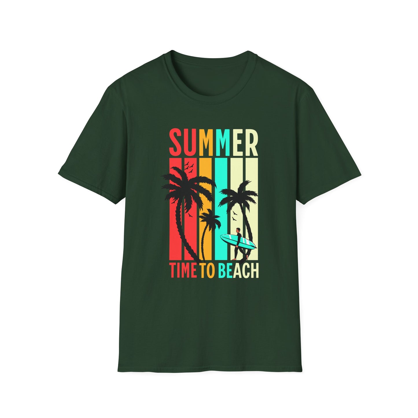 Summer Vibes Unisex T-Shirt, Beach Party Shirt, Casual Wear, Gift for Friends, Vacation Outfit, Coaster Inspired Design