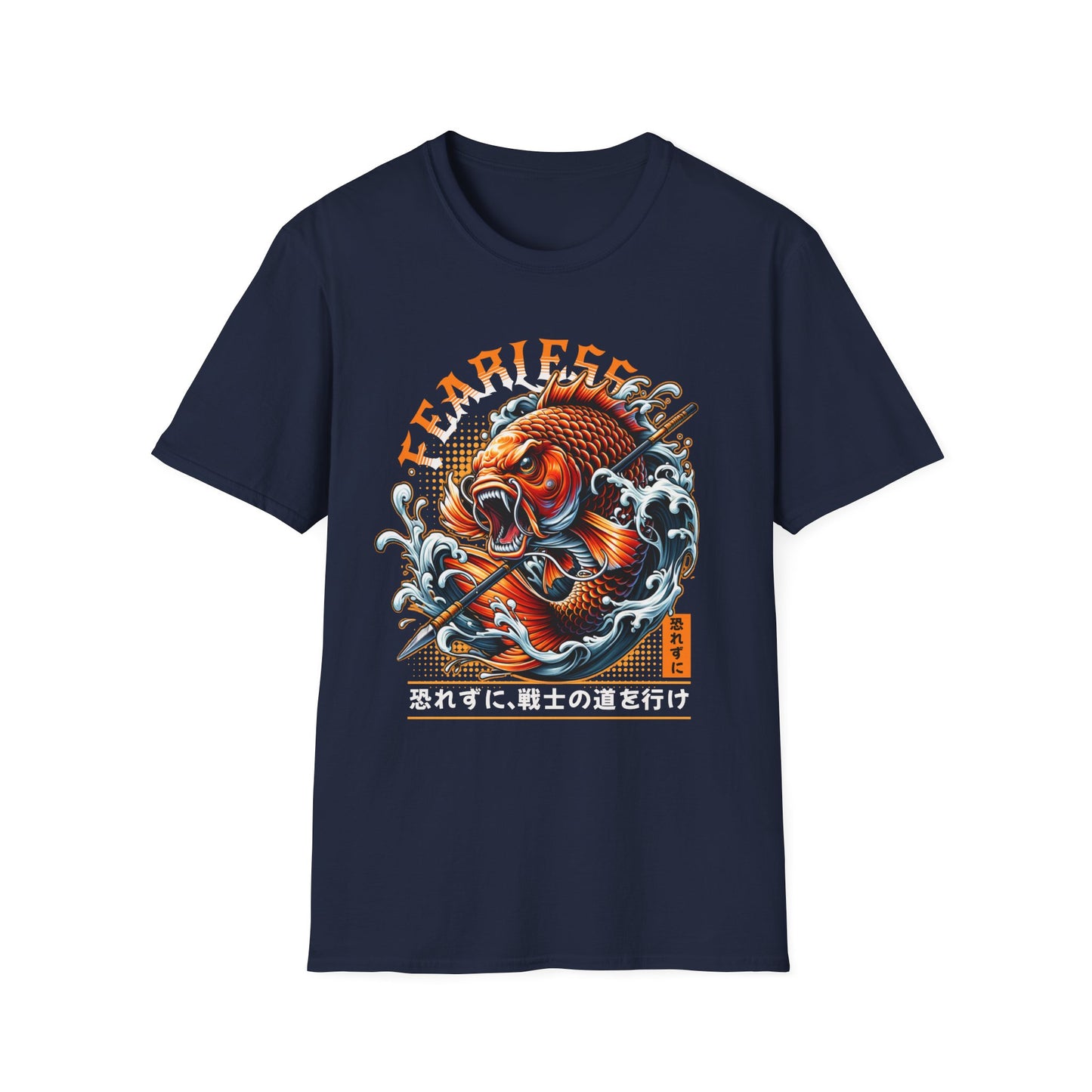 Fearless Koi Unisex Softstyle T-Shirt - Inspirational Gift, Casual Wear, Everyday Comfort, Success Apparel, Relaxed Fit