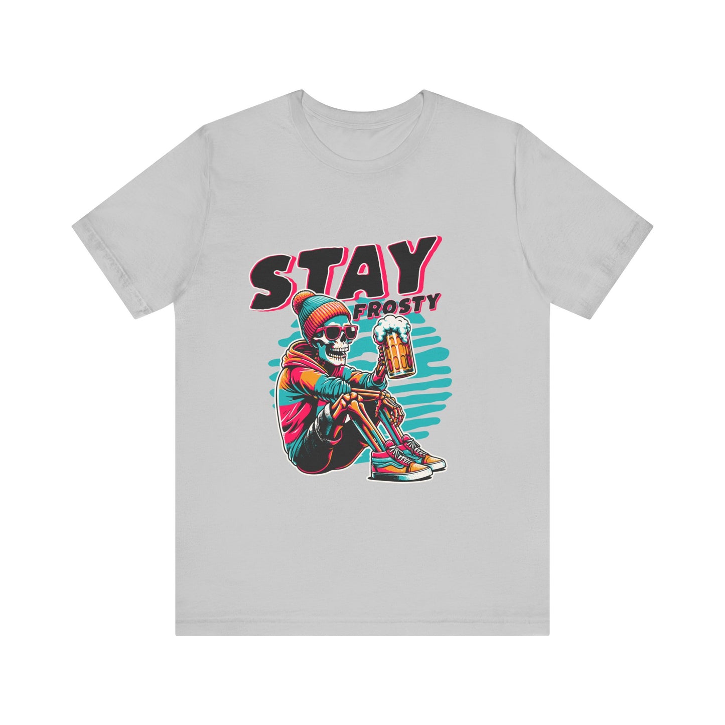 Stay Frosty Unisex Tee, Cool Graphic Shirt, Summer Vibes, Casual Wear, Gift for Him, Music Festival Fashion