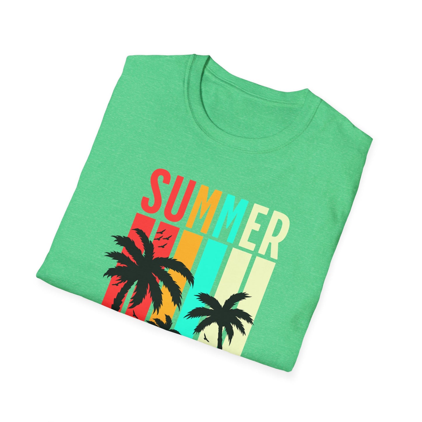 Summer Vibes Unisex T-Shirt, Beach Party Shirt, Casual Wear, Gift for Friends, Vacation Outfit, Coaster Inspired Design