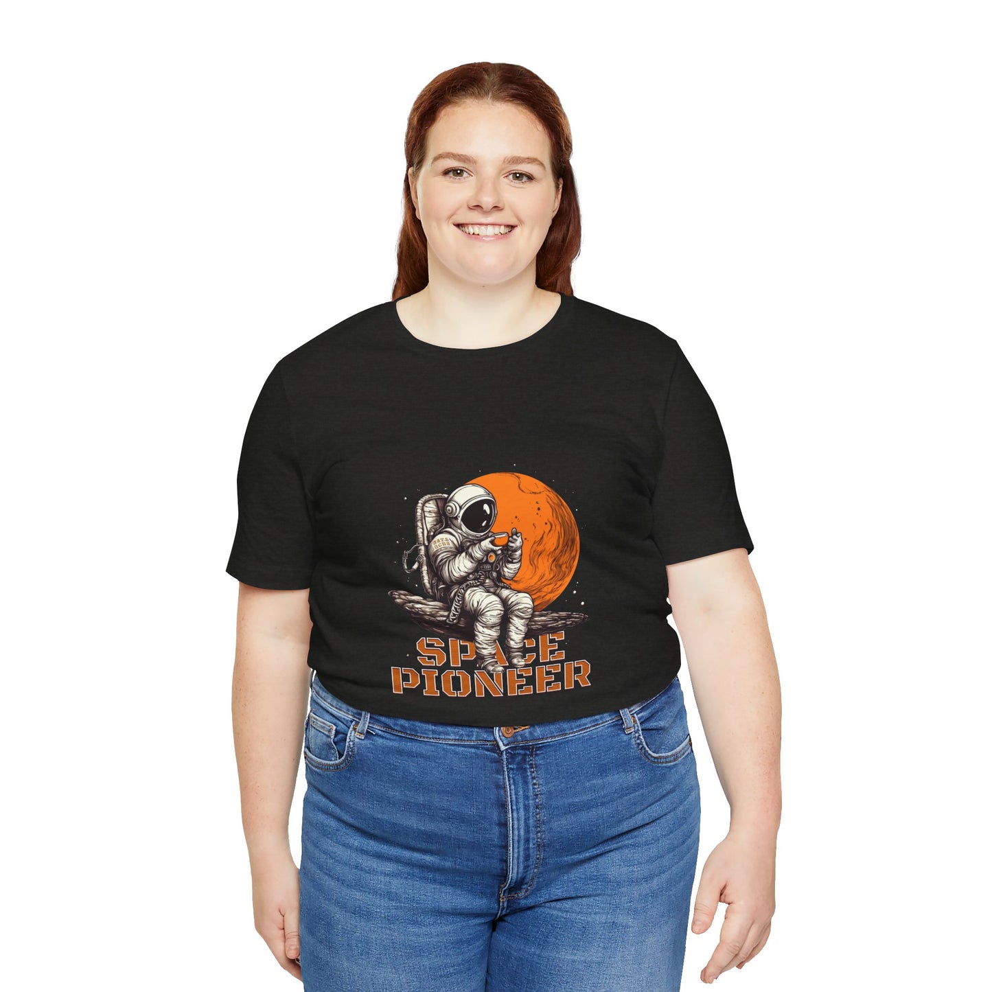 Space Pioneer Astronaut Tee, Cosmic Shirt, Gift for Astro Lovers, Unisex Graphic Tee, Sci-Fi T-Shirt, Casual Spacewear