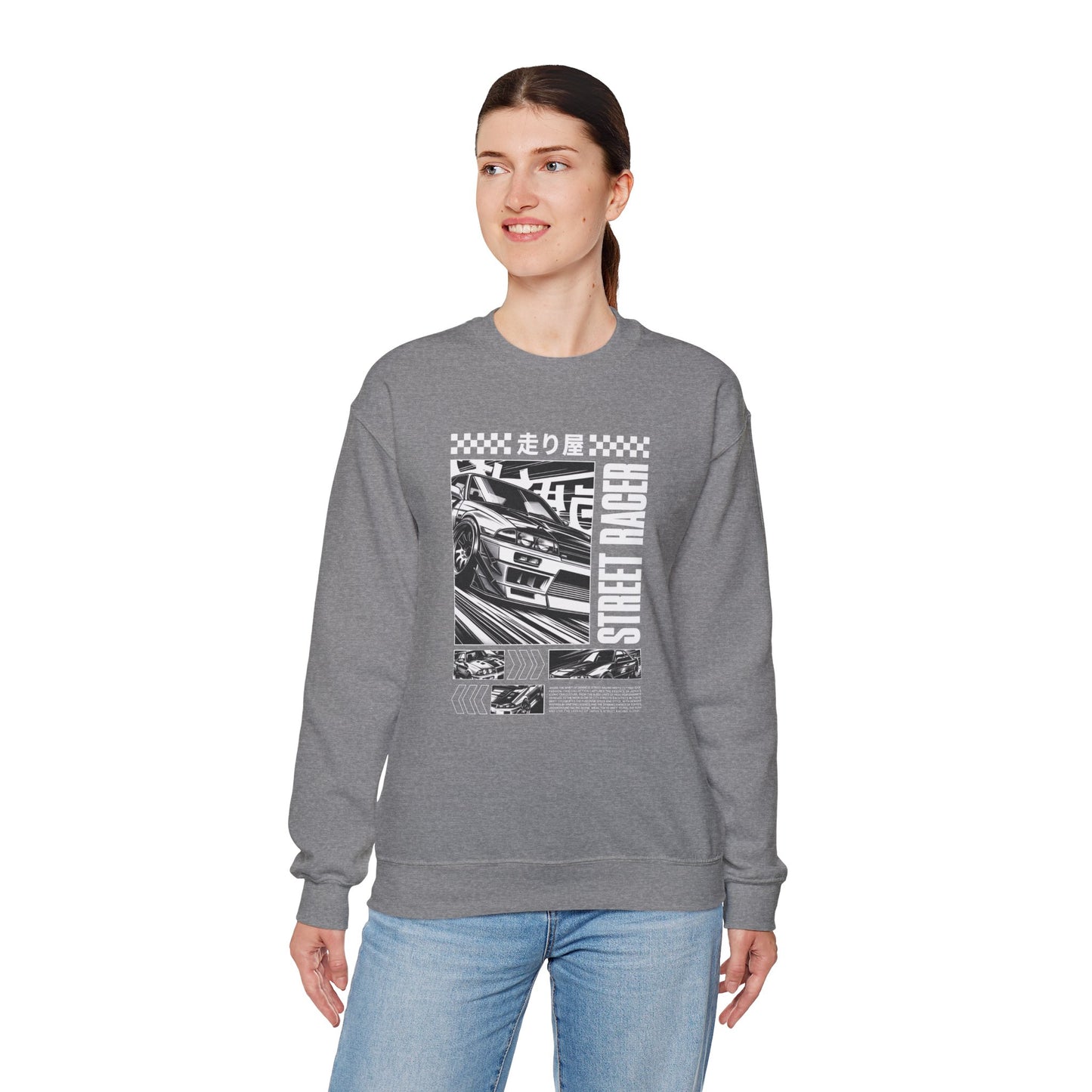 Vintage Racing Graphic Sweatshirt, Cool Car Sweatshirt, Automotive Gift, Unisex Crewneck, Casual Wear, Perfect for Car Lovers