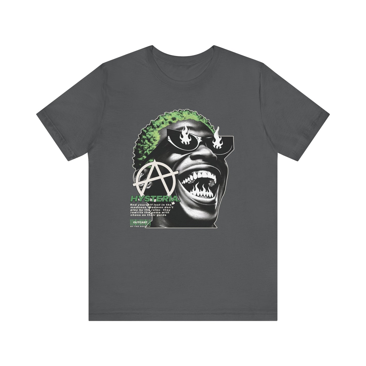 Bold Graphic Tee, Edgy Streetwear Shirt, Urban Casual Wear, Unisex Fashion Top, Gift for Music Lovers, Distinctive Artwork Tee