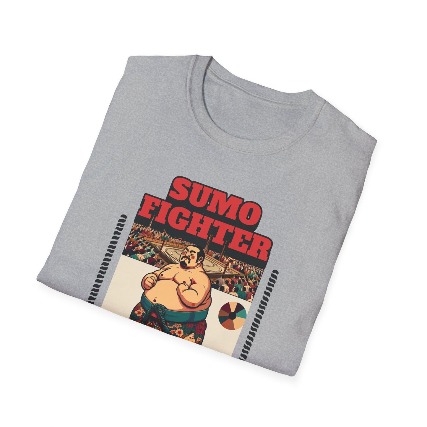 Sumo Fighter Graphic Tee | Fun Unisex T-Shirt for Sports Fans, Unique Gift, Casual Style, Anime Lovers, Vintage Aesthetic