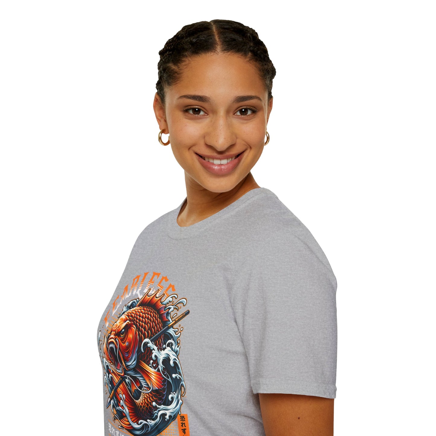 Fearless Koi Unisex Softstyle T-Shirt - Inspirational Gift, Casual Wear, Everyday Comfort, Success Apparel, Relaxed Fit