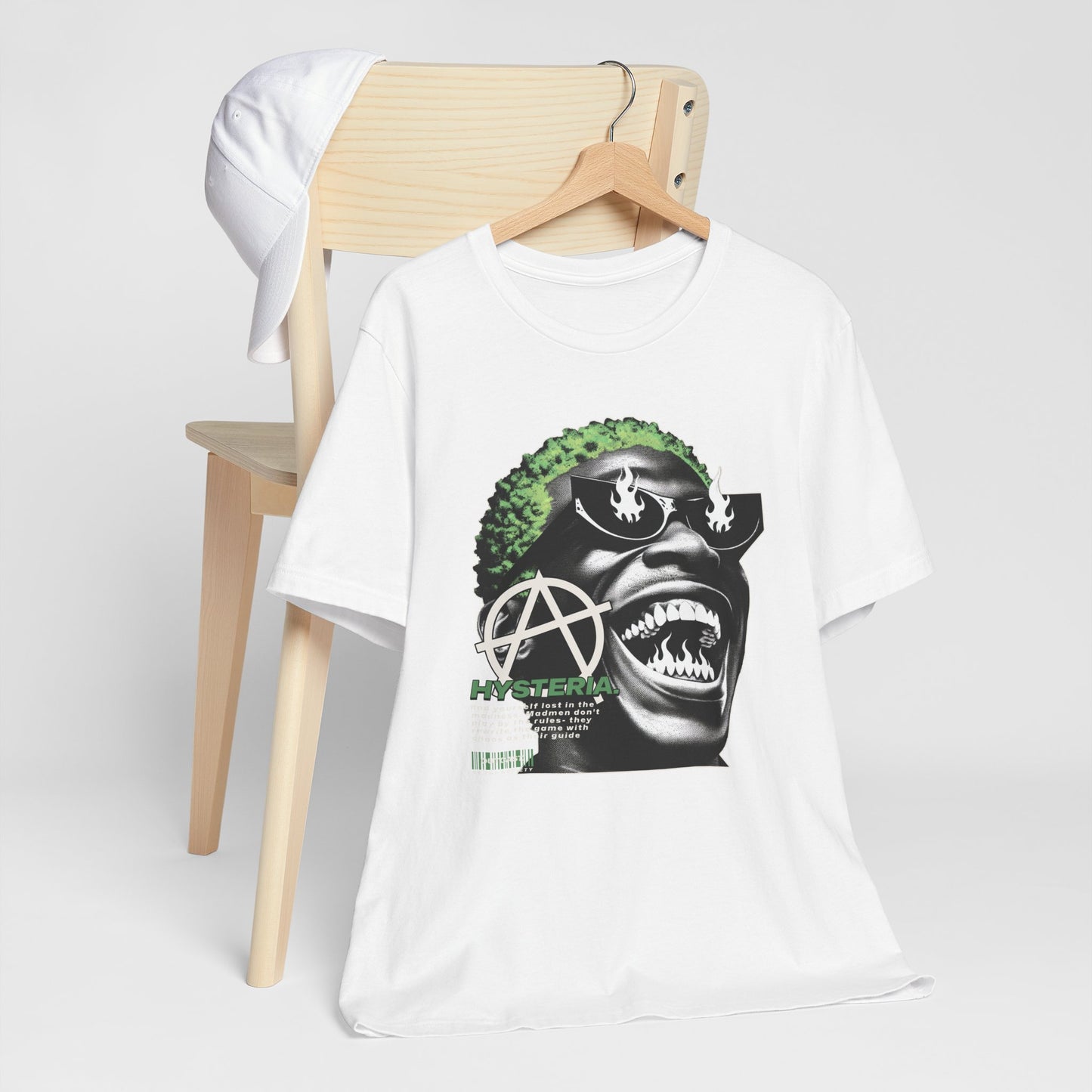 Bold Graphic Tee, Edgy Streetwear Shirt, Urban Casual Wear, Unisex Fashion Top, Gift for Music Lovers, Distinctive Artwork Tee