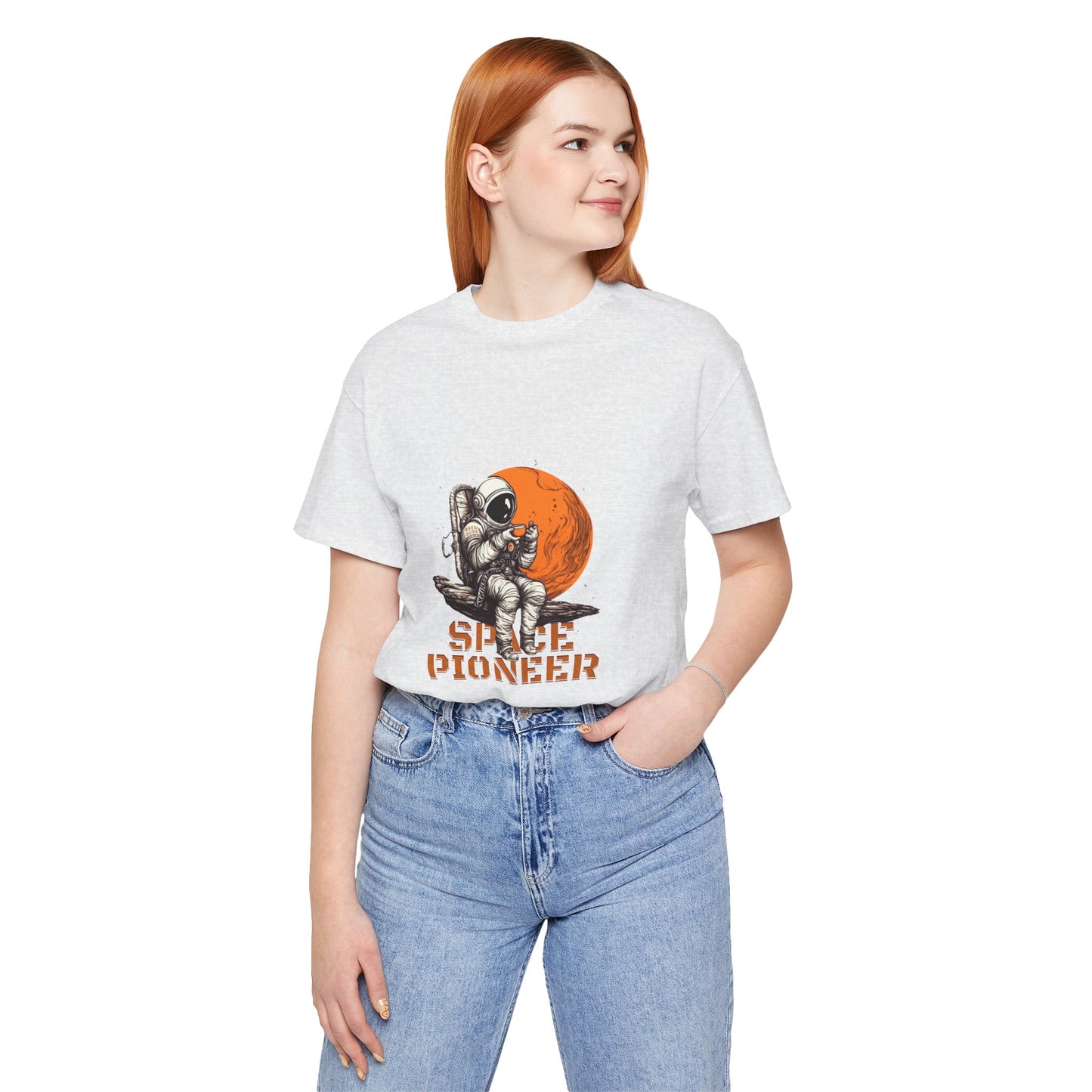 Space Pioneer Astronaut Tee, Cosmic Shirt, Gift for Astro Lovers, Unisex Graphic Tee, Sci-Fi T-Shirt, Casual Spacewear
