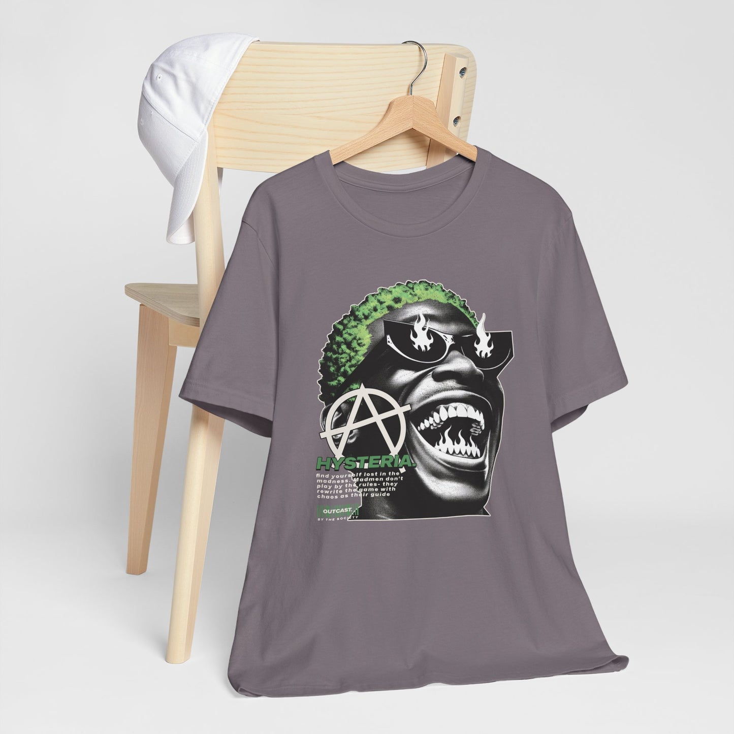 Bold Graphic Tee, Edgy Streetwear Shirt, Urban Casual Wear, Unisex Fashion Top, Gift for Music Lovers, Distinctive Artwork Tee