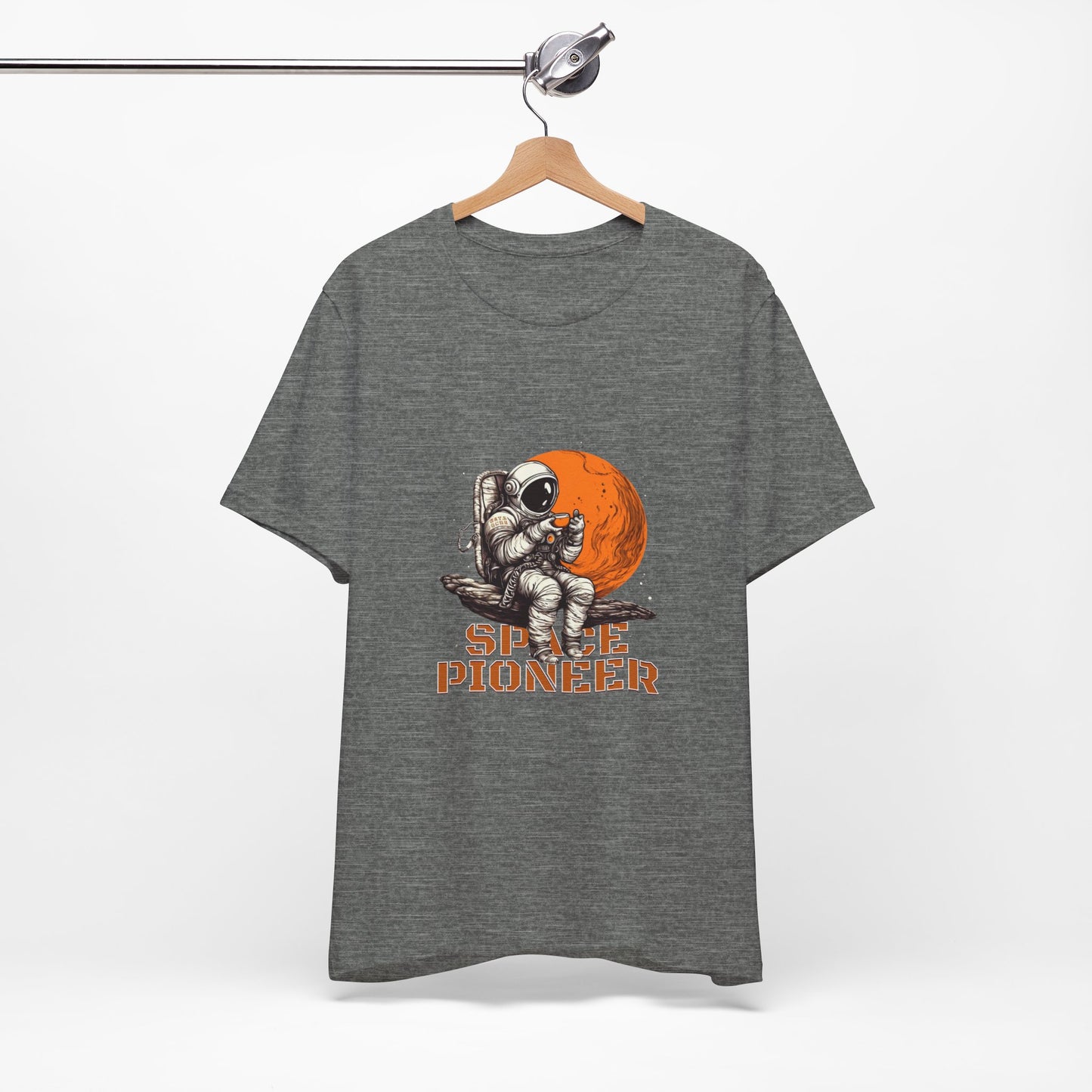Space Pioneer Astronaut Tee, Cosmic Shirt, Gift for Astro Lovers, Unisex Graphic Tee, Sci-Fi T-Shirt, Casual Spacewear