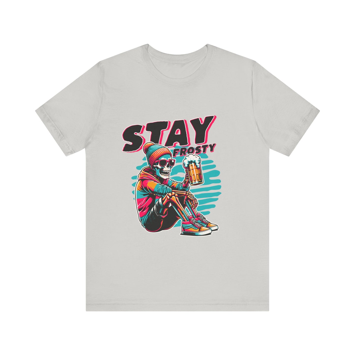Stay Frosty Unisex Tee, Cool Graphic Shirt, Summer Vibes, Casual Wear, Gift for Him, Music Festival Fashion