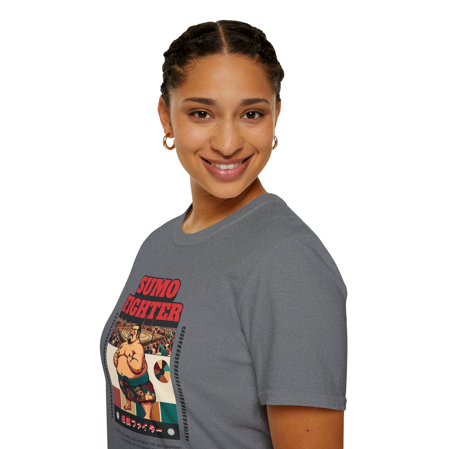 Sumo Fighter Graphic Tee | Fun Unisex T-Shirt for Sports Fans, Unique Gift, Casual Style, Anime Lovers, Vintage Aesthetic