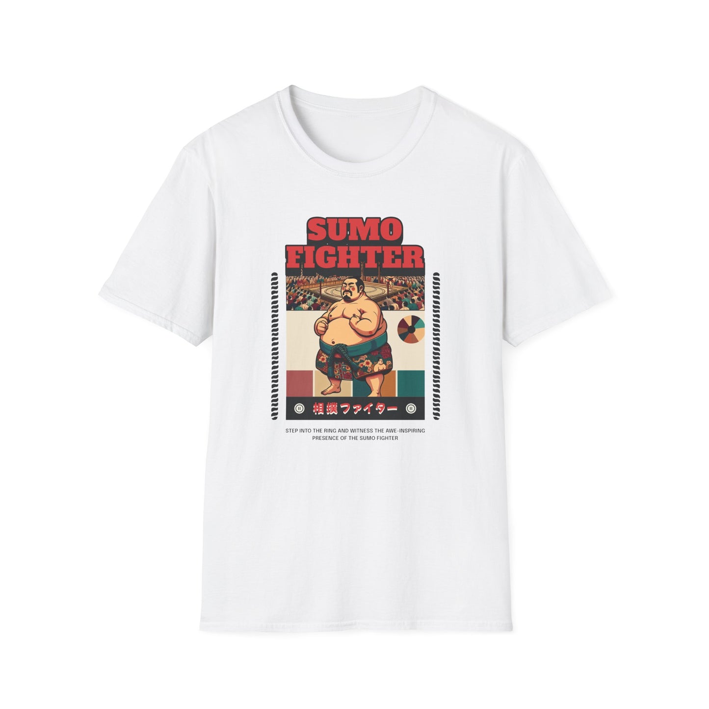 Sumo Fighter Graphic Tee | Fun Unisex T-Shirt for Sports Fans, Unique Gift, Casual Style, Anime Lovers, Vintage Aesthetic