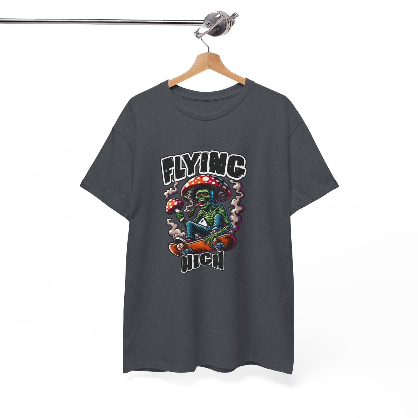 Flying High Unisex Cotton Tee, Psychedelic Shirt, Casual Wear, Gift for Stoners, Retro Fashion, Fun Graphic T-Shirt