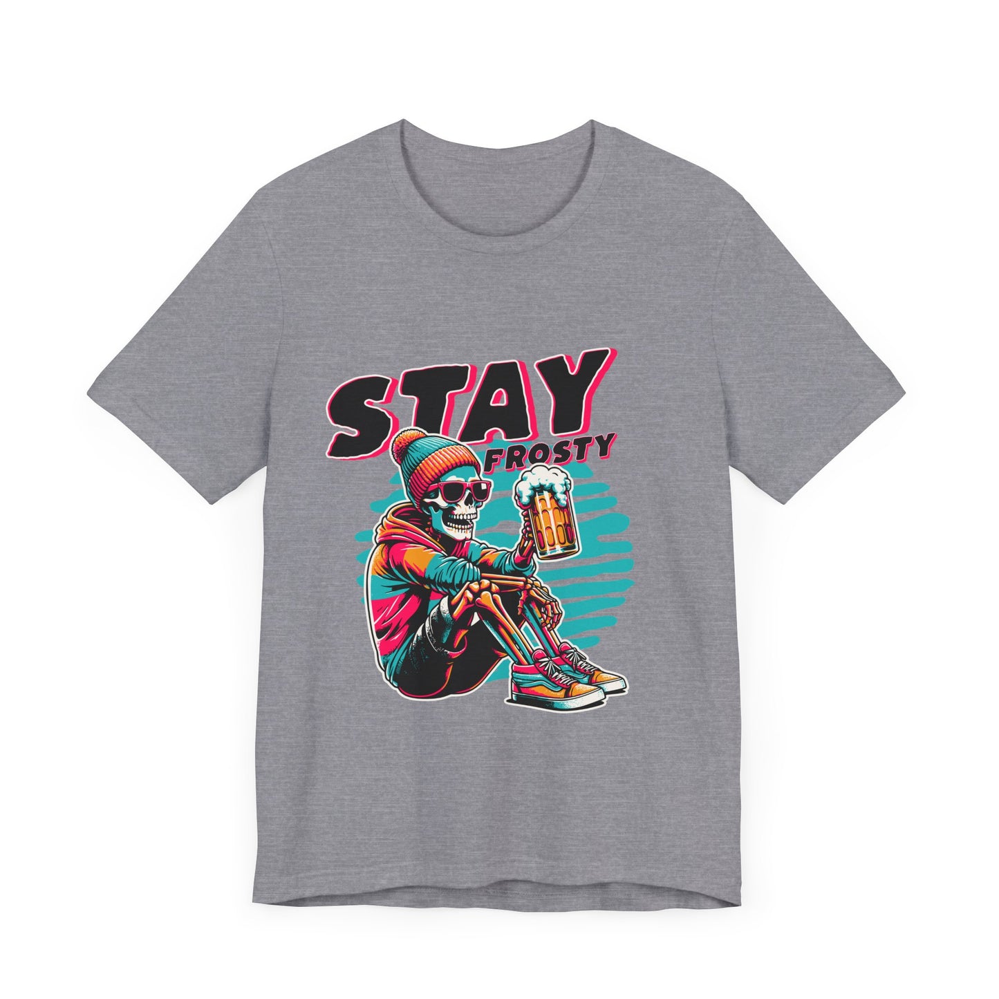 Stay Frosty Unisex Tee, Cool Graphic Shirt, Summer Vibes, Casual Wear, Gift for Him, Music Festival Fashion