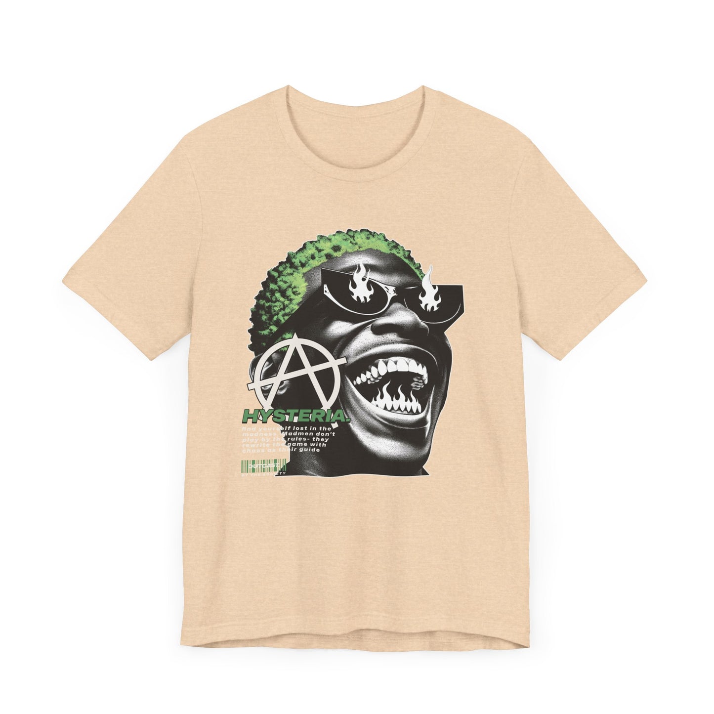 Bold Graphic Tee, Edgy Streetwear Shirt, Urban Casual Wear, Unisex Fashion Top, Gift for Music Lovers, Distinctive Artwork Tee