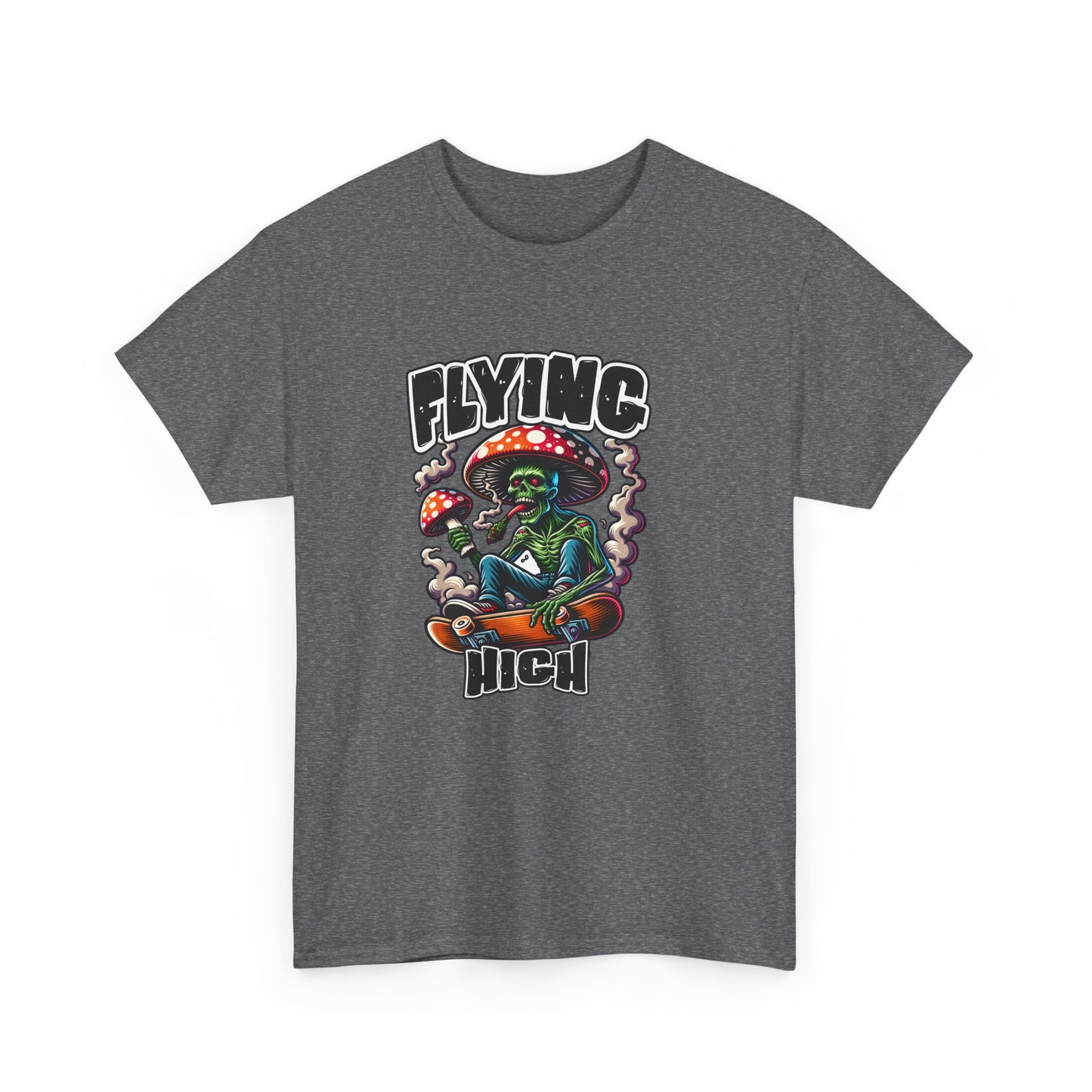 Flying High Unisex Cotton Tee, Psychedelic Shirt, Casual Wear, Gift for Stoners, Retro Fashion, Fun Graphic T-Shirt