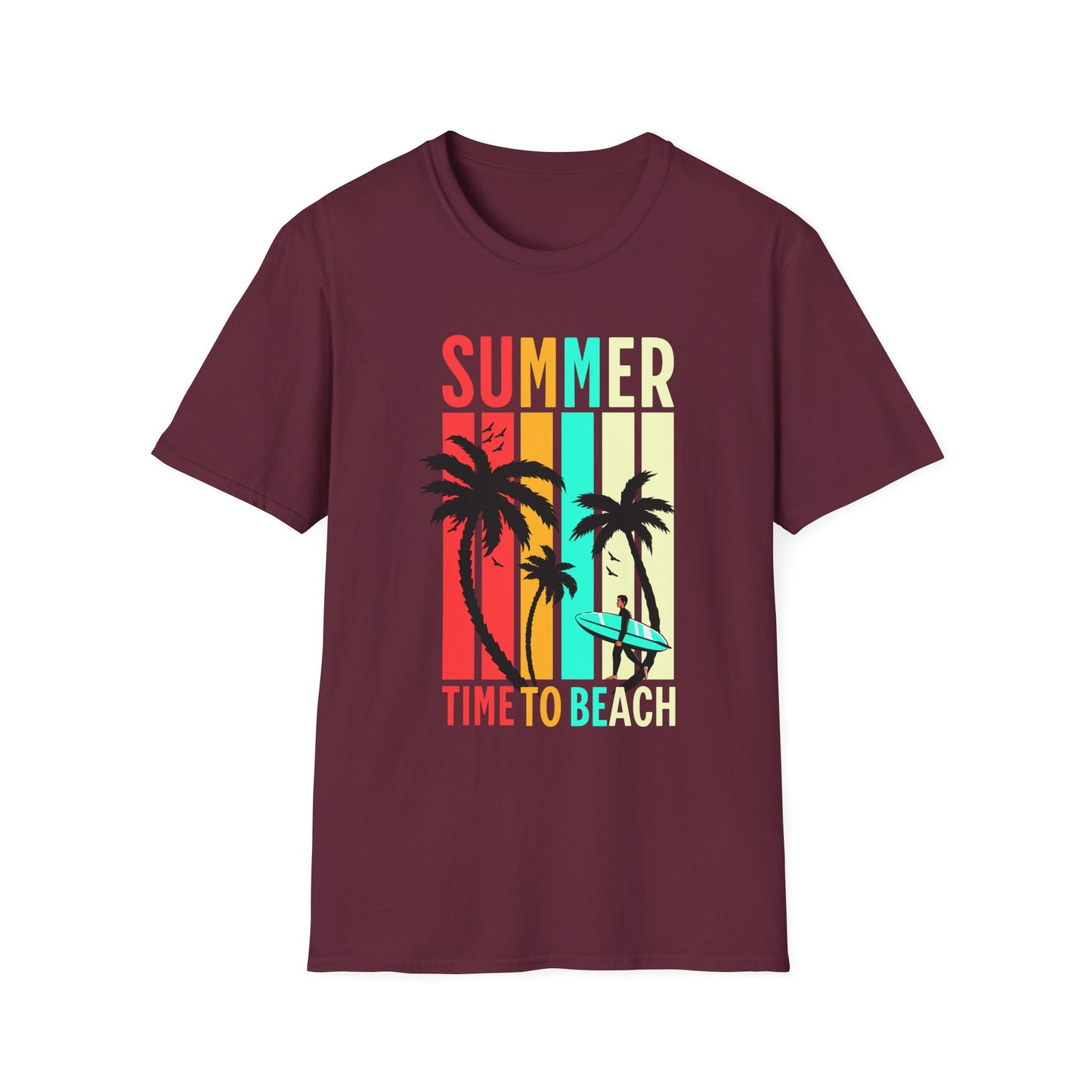 Summer Vibes Unisex T-Shirt, Beach Party Shirt, Casual Wear, Gift for Friends, Vacation Outfit, Coaster Inspired Design
