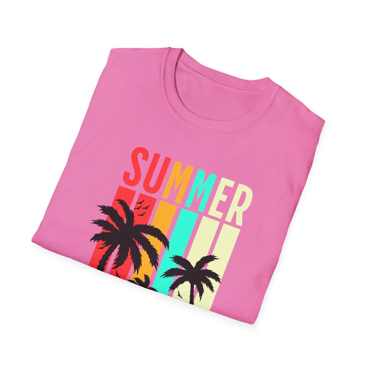 Summer Vibes Unisex T-Shirt, Beach Party Shirt, Casual Wear, Gift for Friends, Vacation Outfit, Coaster Inspired Design