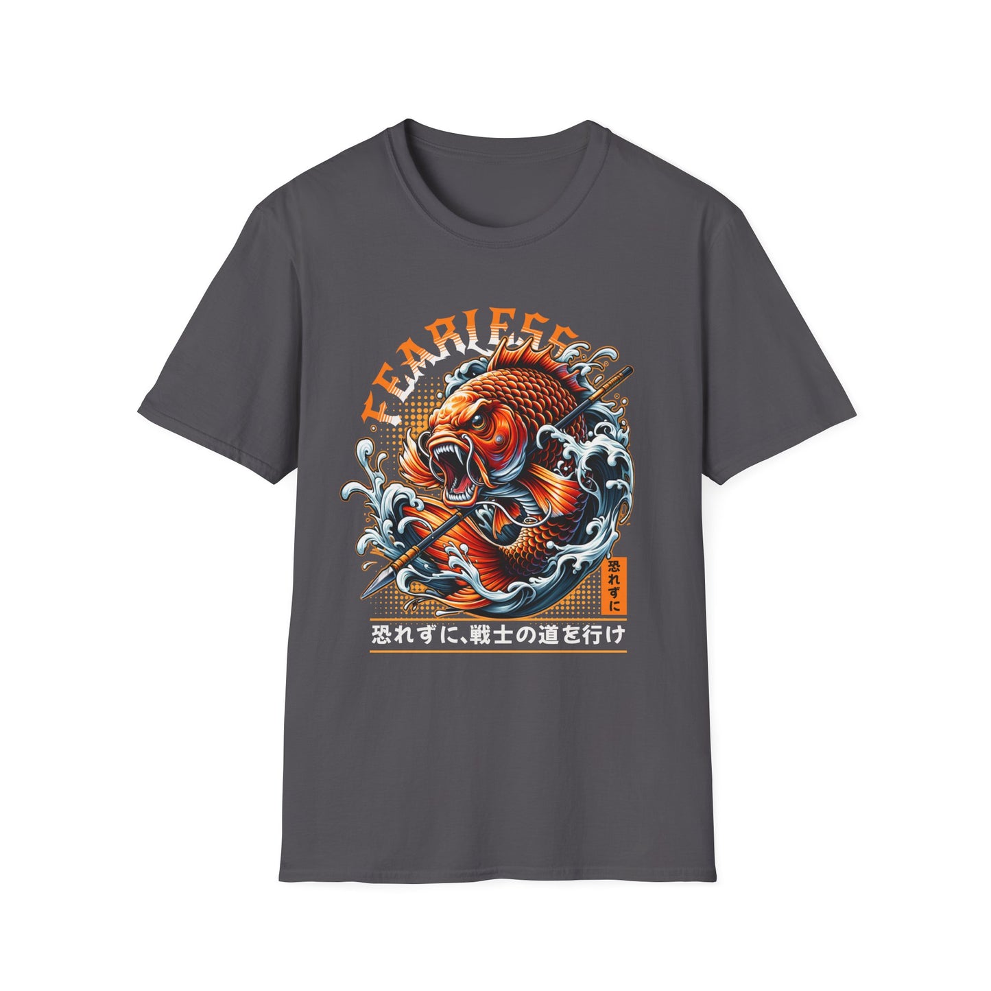 Fearless Koi Unisex Softstyle T-Shirt - Inspirational Gift, Casual Wear, Everyday Comfort, Success Apparel, Relaxed Fit