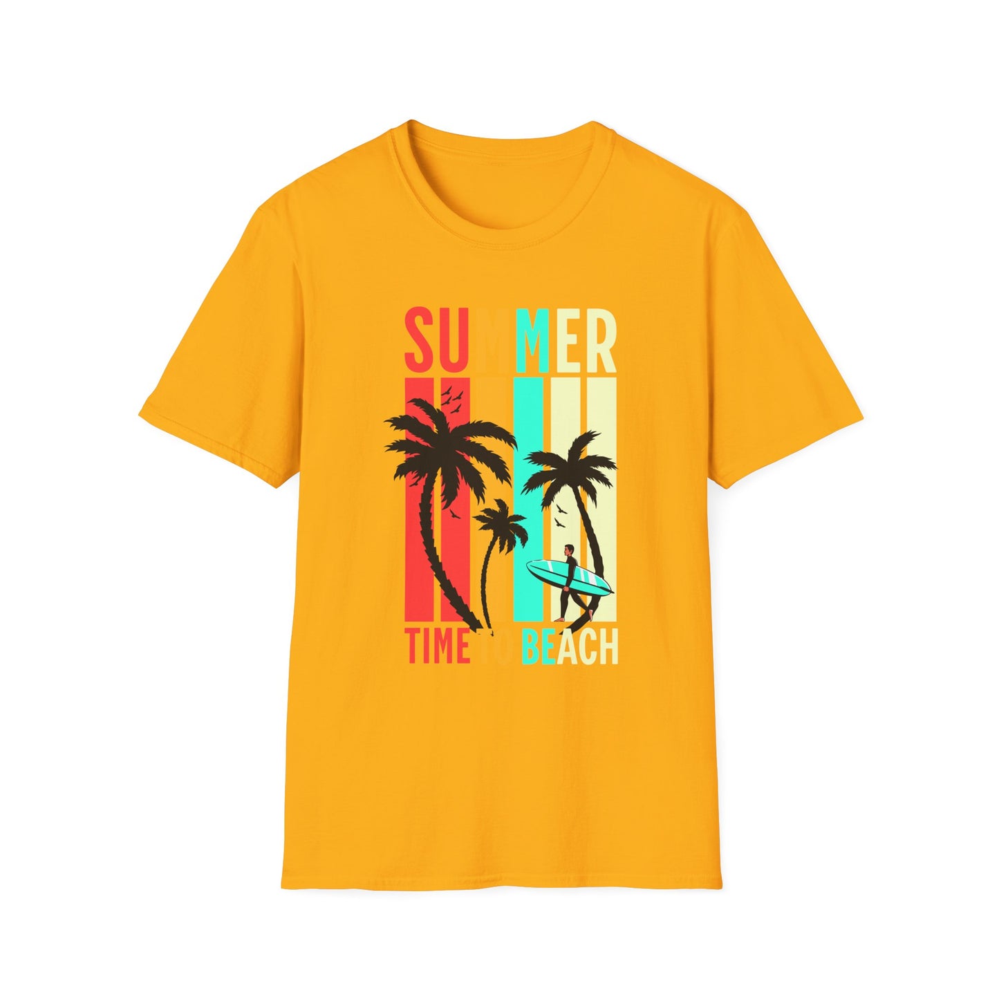 Summer Vibes Unisex T-Shirt, Beach Party Shirt, Casual Wear, Gift for Friends, Vacation Outfit, Coaster Inspired Design