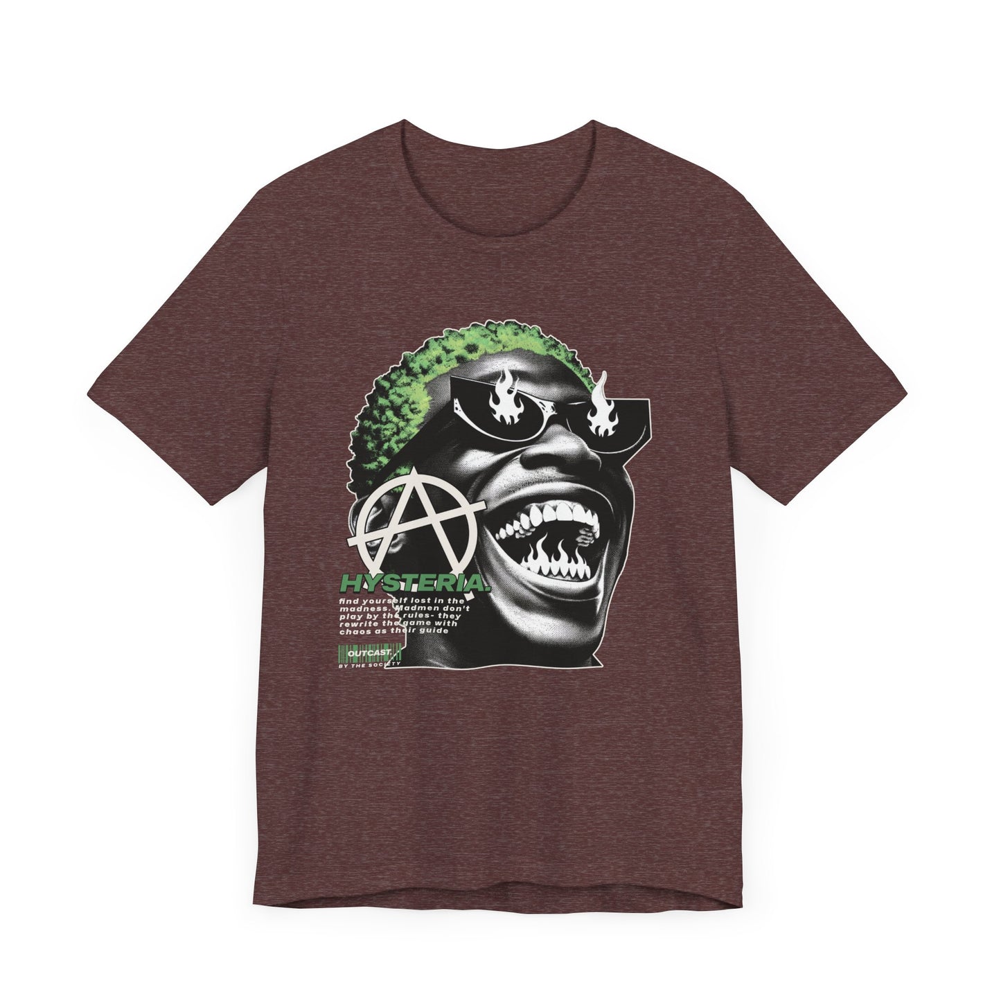 Bold Graphic Tee, Edgy Streetwear Shirt, Urban Casual Wear, Unisex Fashion Top, Gift for Music Lovers, Distinctive Artwork Tee