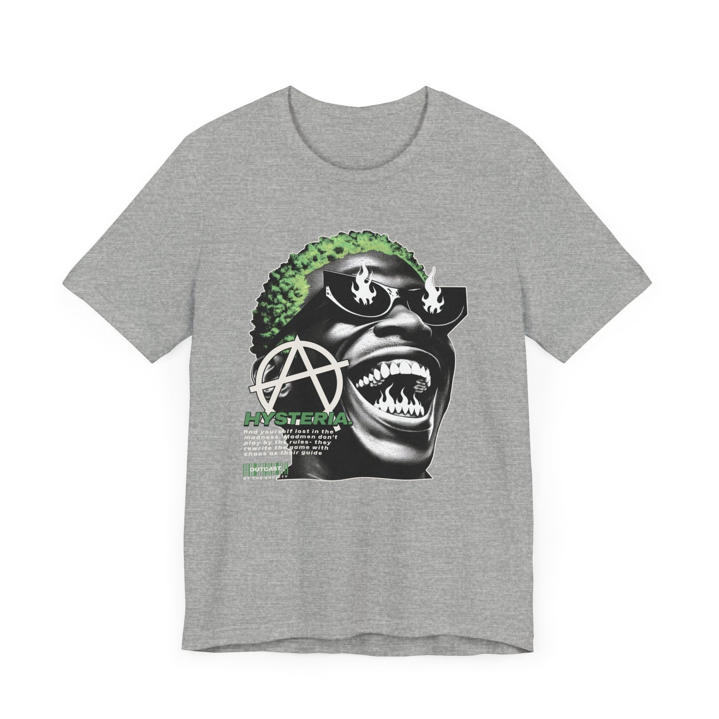 Bold Graphic Tee, Edgy Streetwear Shirt, Urban Casual Wear, Unisex Fashion Top, Gift for Music Lovers, Distinctive Artwork Tee