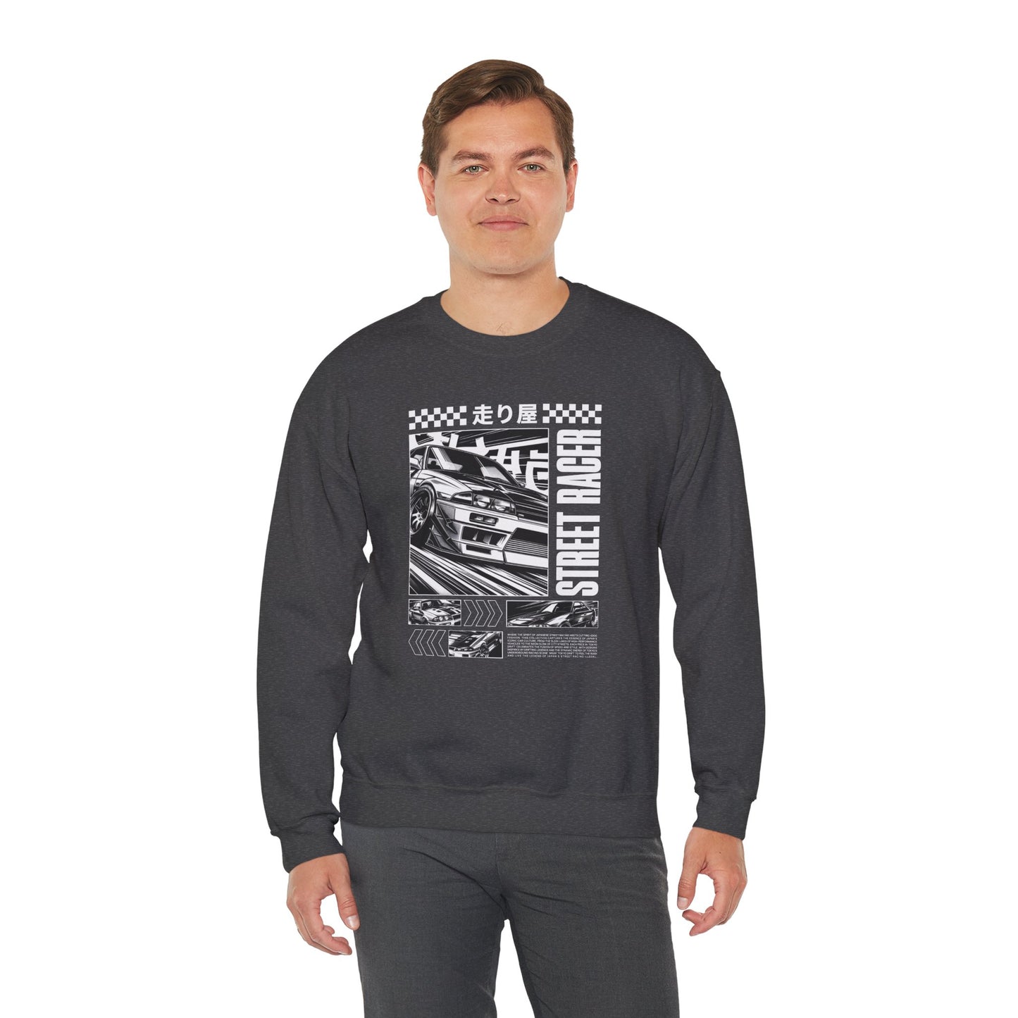 Vintage Racing Graphic Sweatshirt, Cool Car Sweatshirt, Automotive Gift, Unisex Crewneck, Casual Wear, Perfect for Car Lovers