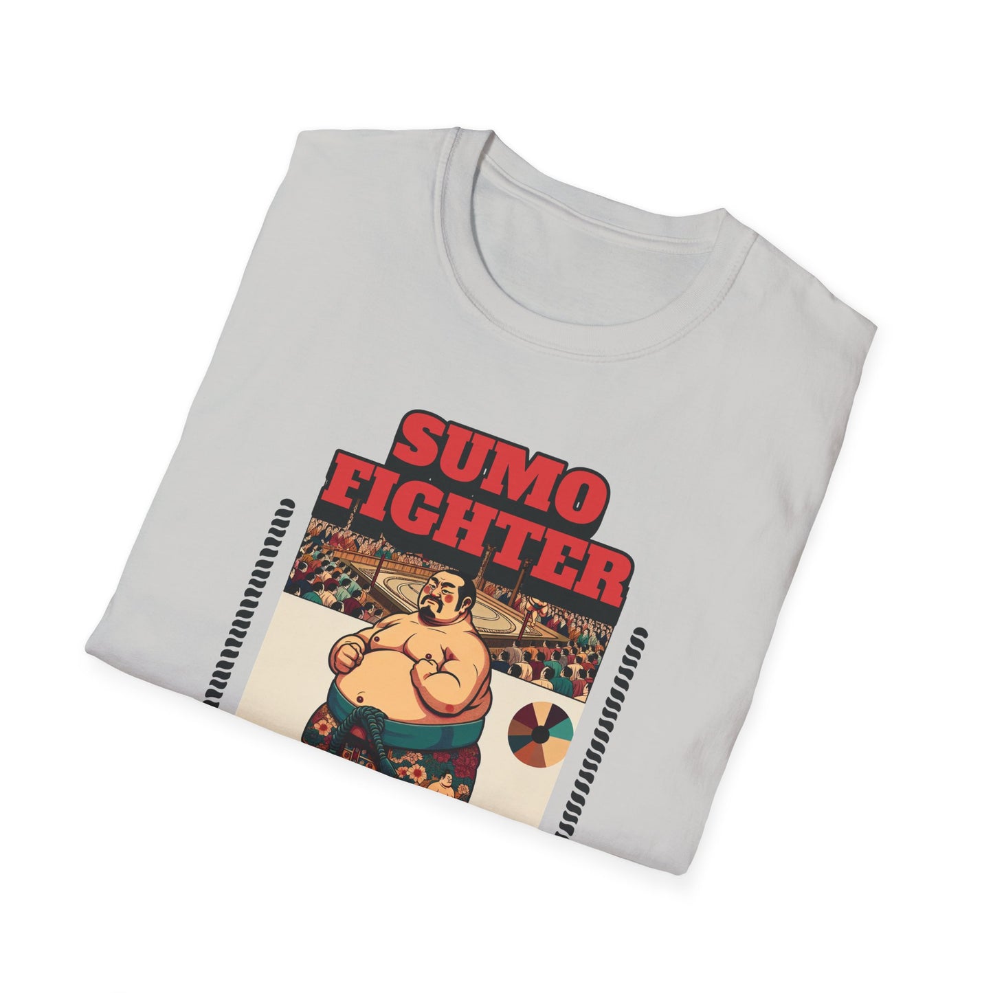 Sumo Fighter Graphic Tee | Fun Unisex T-Shirt for Sports Fans, Unique Gift, Casual Style, Anime Lovers, Vintage Aesthetic