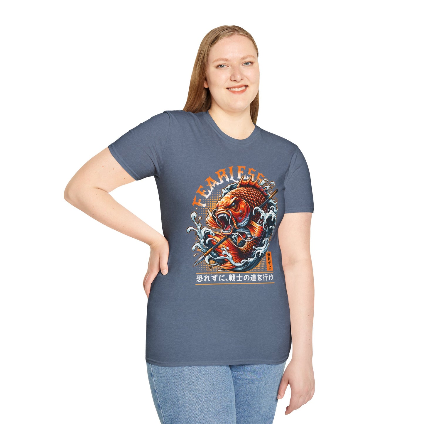 Fearless Koi Unisex Softstyle T-Shirt - Inspirational Gift, Casual Wear, Everyday Comfort, Success Apparel, Relaxed Fit