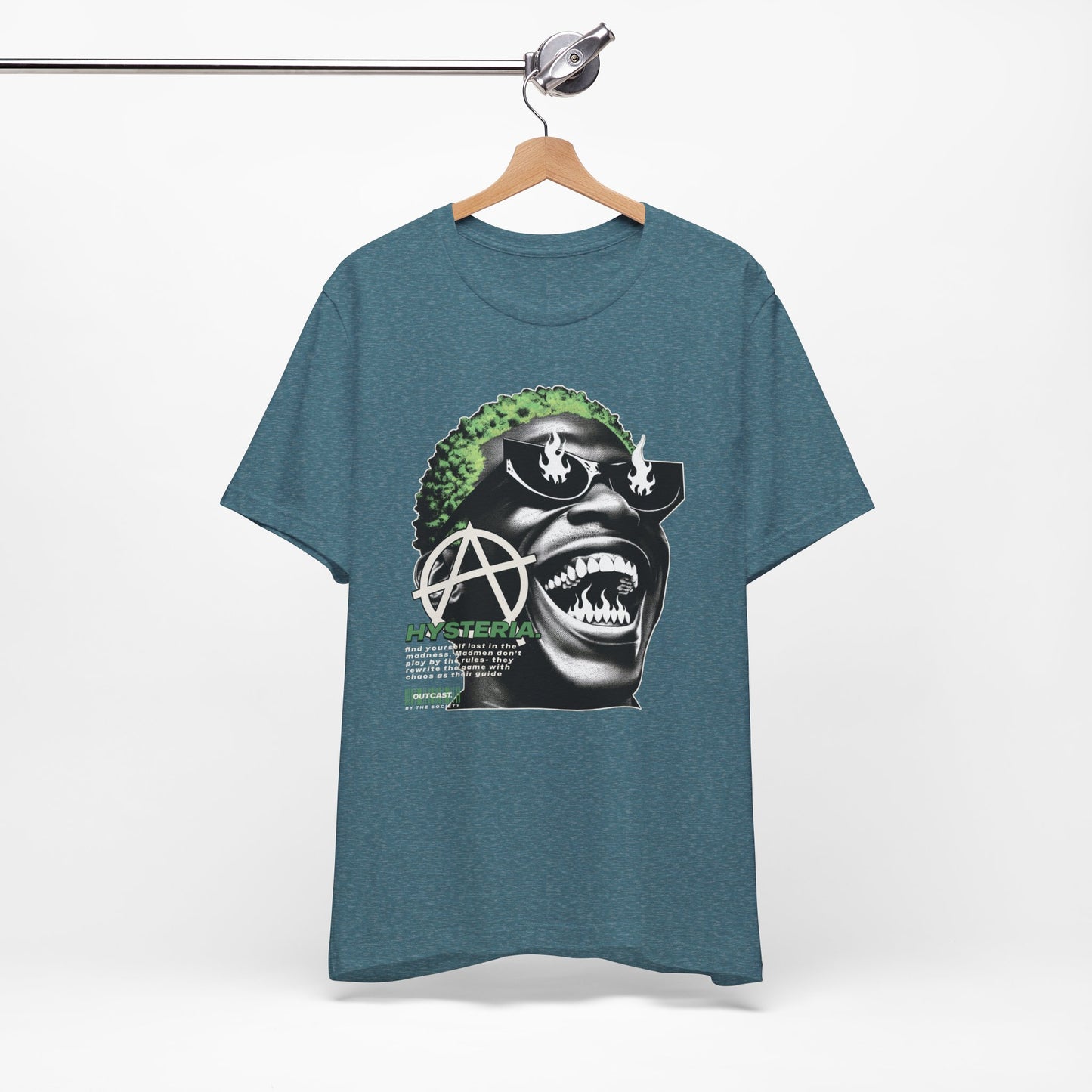 Bold Graphic Tee, Edgy Streetwear Shirt, Urban Casual Wear, Unisex Fashion Top, Gift for Music Lovers, Distinctive Artwork Tee