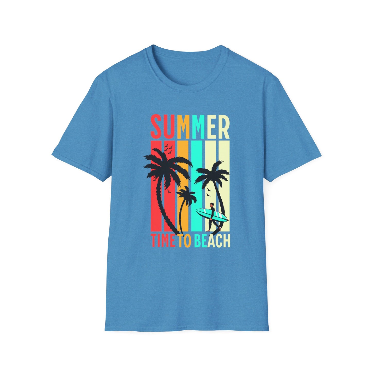Summer Vibes Unisex T-Shirt, Beach Party Shirt, Casual Wear, Gift for Friends, Vacation Outfit, Coaster Inspired Design