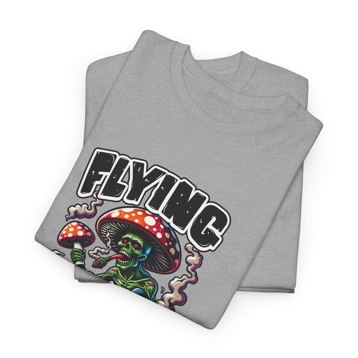 Flying High Unisex Cotton Tee, Psychedelic Shirt, Casual Wear, Gift for Stoners, Retro Fashion, Fun Graphic T-Shirt