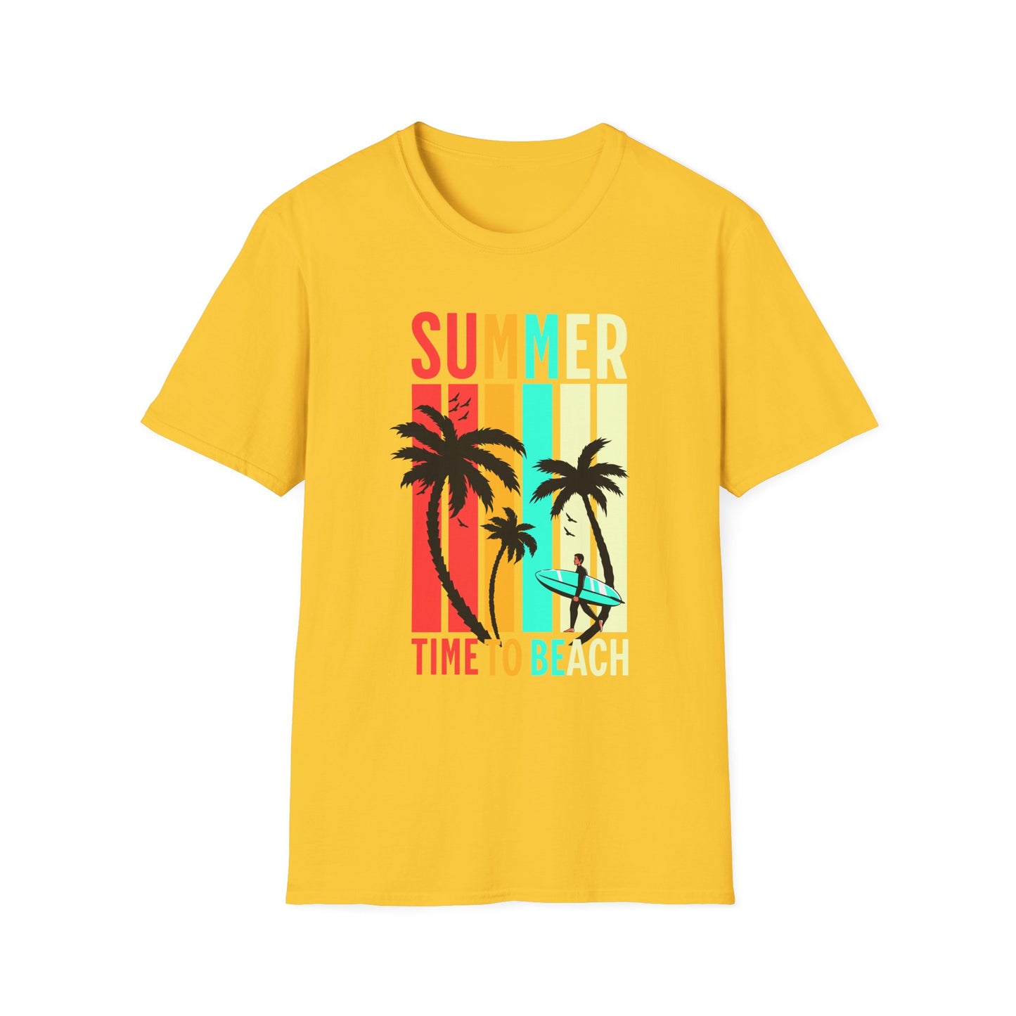 Summer Vibes Unisex T-Shirt, Beach Party Shirt, Casual Wear, Gift for Friends, Vacation Outfit, Coaster Inspired Design