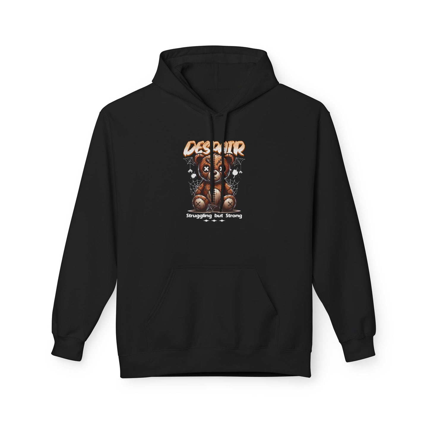 Despair Bear Hoodie | Cozy Graphic Fleece Sweatshirt for Comfort | Cute Gift for Friends | Fall Essentials | Unisex Casual Wear