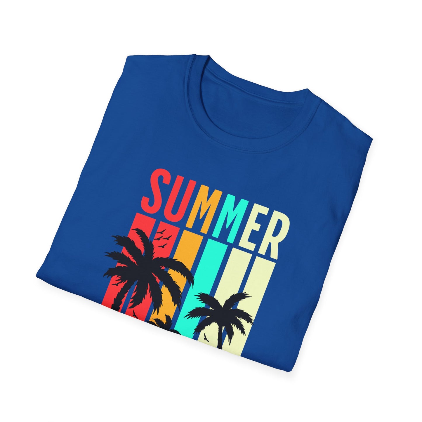 Summer Vibes Unisex T-Shirt, Beach Party Shirt, Casual Wear, Gift for Friends, Vacation Outfit, Coaster Inspired Design