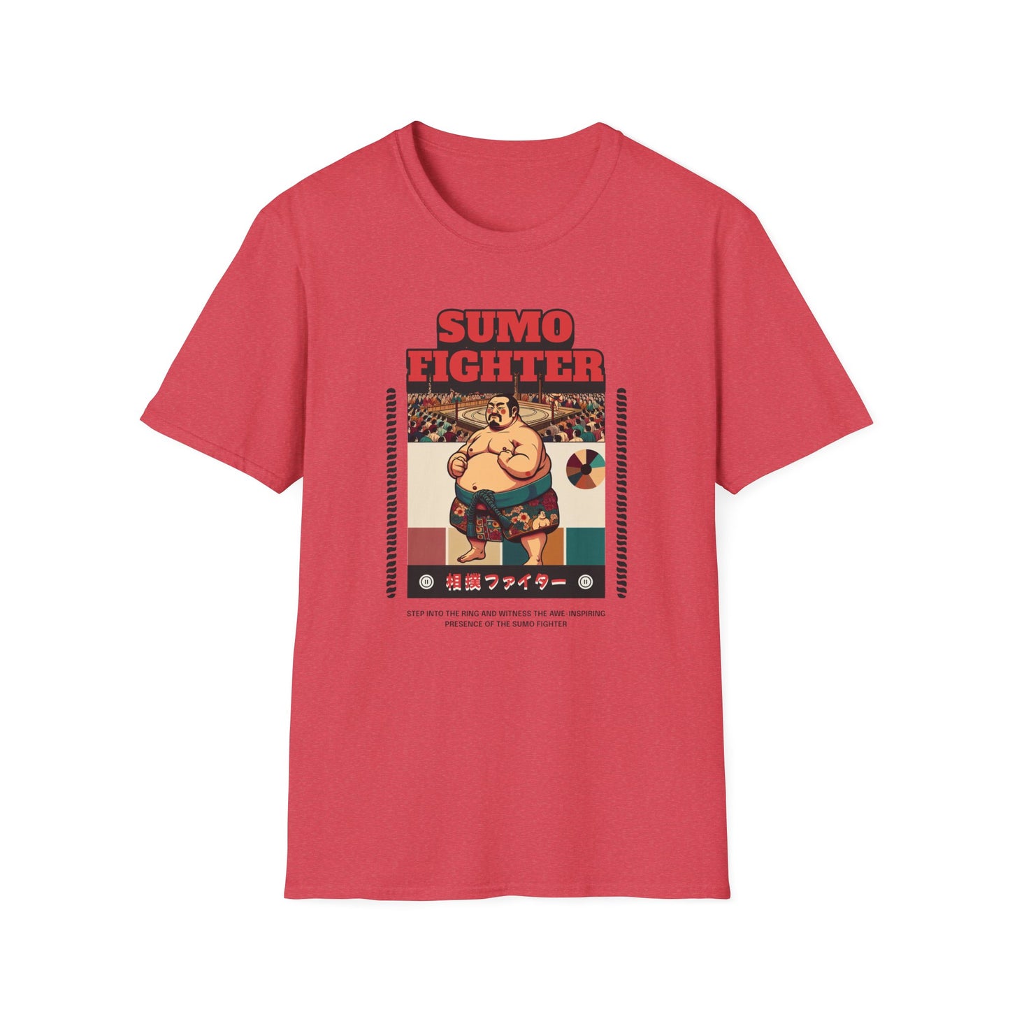 Sumo Fighter Graphic Tee | Fun Unisex T-Shirt for Sports Fans, Unique Gift, Casual Style, Anime Lovers, Vintage Aesthetic