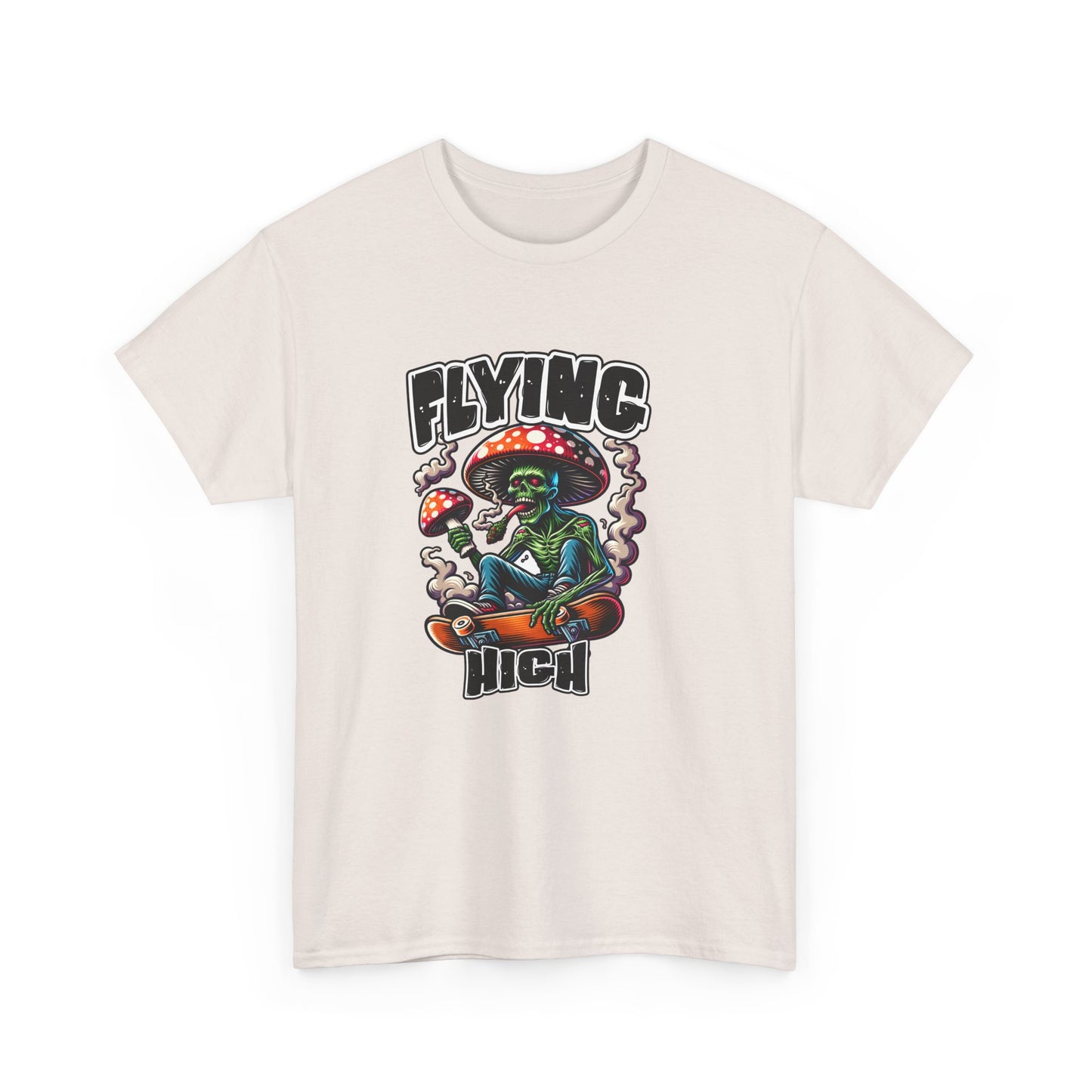 Flying High Unisex Cotton Tee, Psychedelic Shirt, Casual Wear, Gift for Stoners, Retro Fashion, Fun Graphic T-Shirt