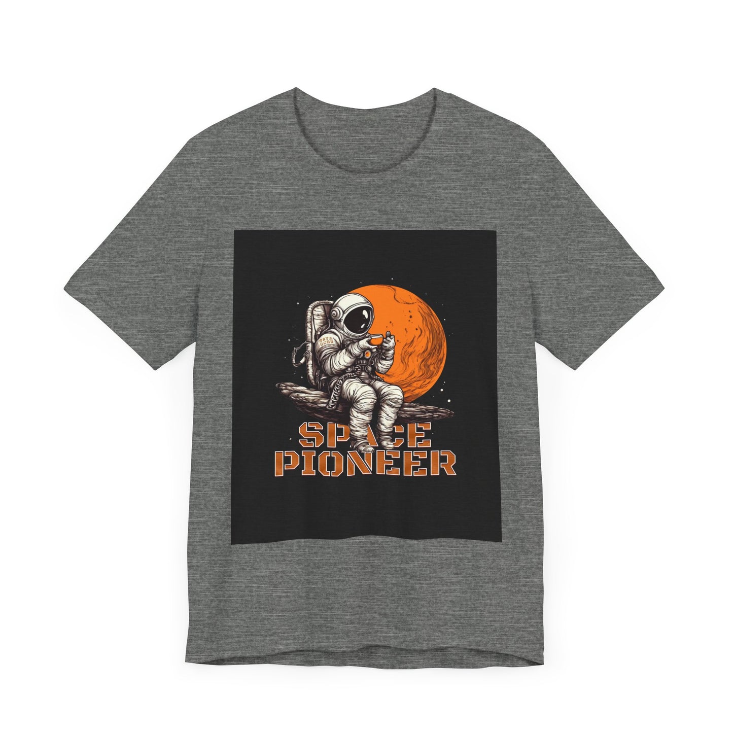 Space Pioneer Unisex Tee - Astronaut Graphic Shirt, Cool Space Themed Gift, Sci-Fi Lover Apparel, Casual Wear, Cosmic Adventure