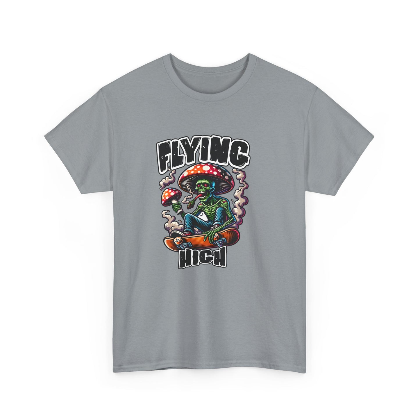 Flying High Unisex Cotton Tee, Psychedelic Shirt, Casual Wear, Gift for Stoners, Retro Fashion, Fun Graphic T-Shirt