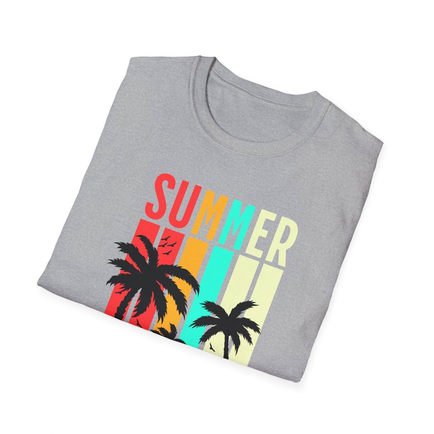 Summer Vibes Unisex T-Shirt, Beach Party Shirt, Casual Wear, Gift for Friends, Vacation Outfit, Coaster Inspired Design