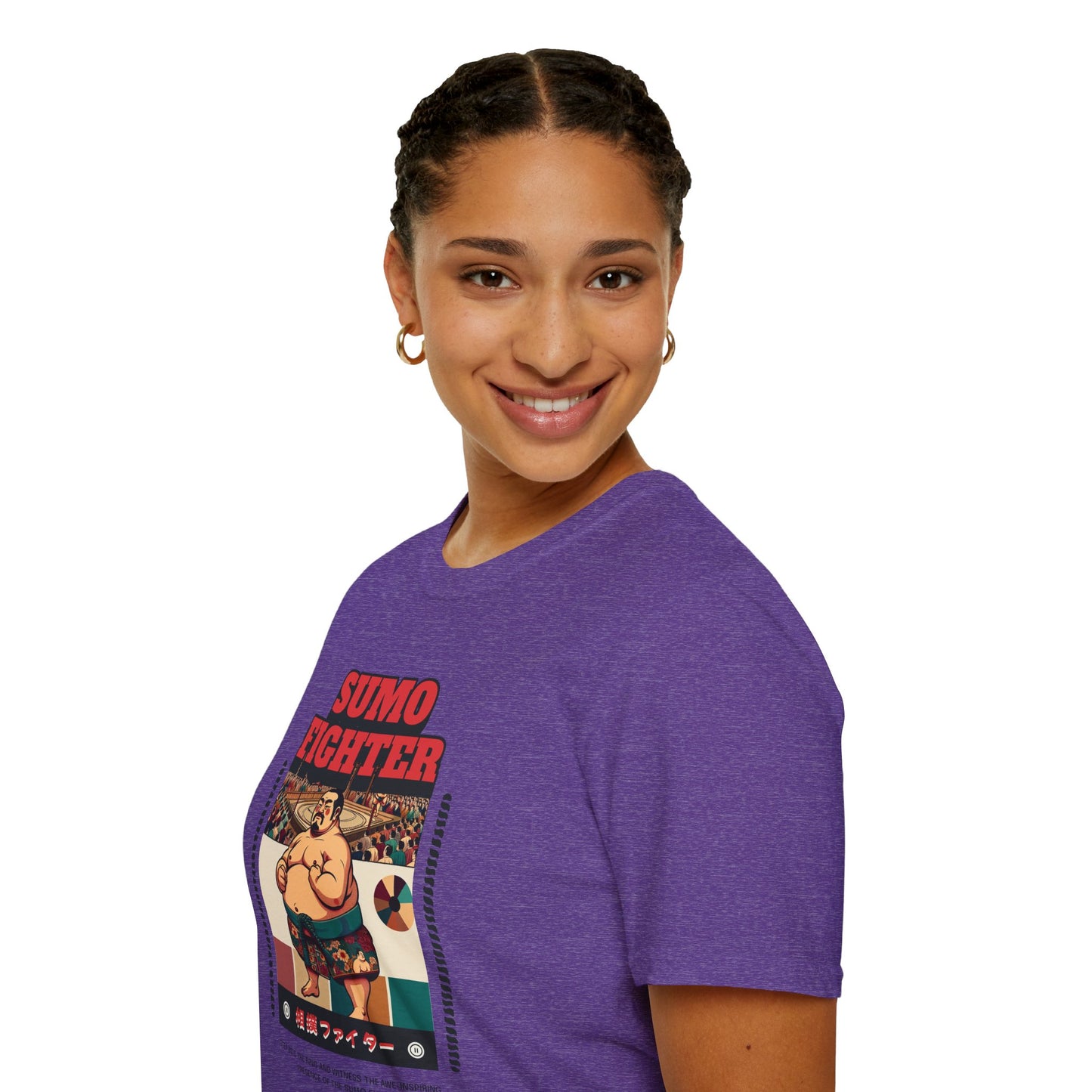 Sumo Fighter Graphic Tee | Fun Unisex T-Shirt for Sports Fans, Unique Gift, Casual Style, Anime Lovers, Vintage Aesthetic