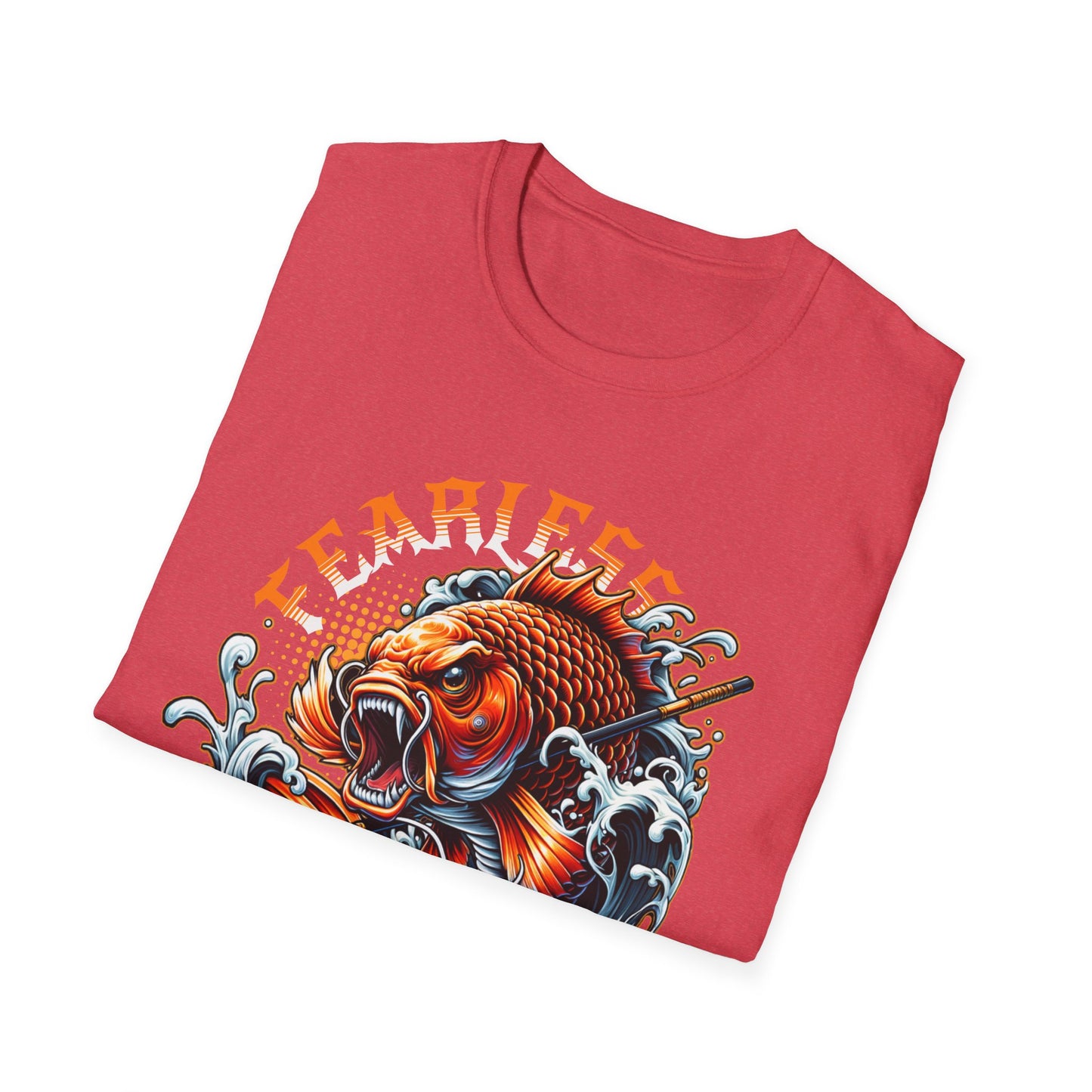 Fearless Koi Unisex Softstyle T-Shirt - Inspirational Gift, Casual Wear, Everyday Comfort, Success Apparel, Relaxed Fit