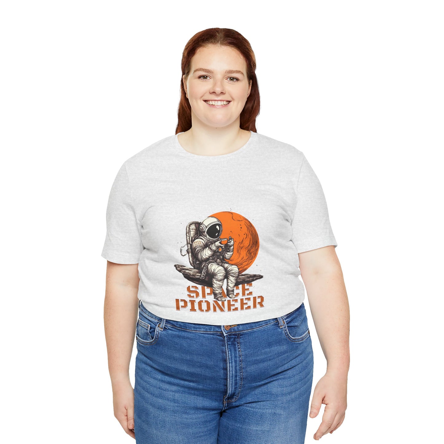 Space Pioneer Astronaut Tee, Cosmic Shirt, Gift for Astro Lovers, Unisex Graphic Tee, Sci-Fi T-Shirt, Casual Spacewear