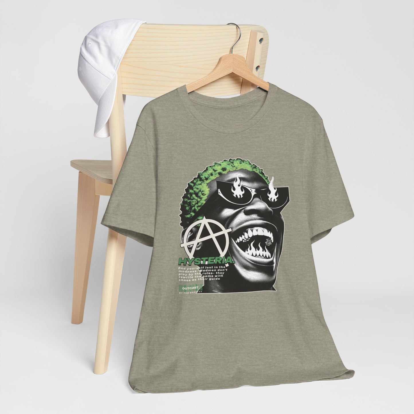 Bold Graphic Tee, Edgy Streetwear Shirt, Urban Casual Wear, Unisex Fashion Top, Gift for Music Lovers, Distinctive Artwork Tee