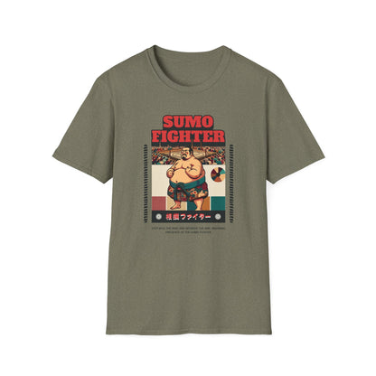 Sumo Fighter Graphic Tee | Fun Unisex T-Shirt for Sports Fans, Unique Gift, Casual Style, Anime Lovers, Vintage Aesthetic