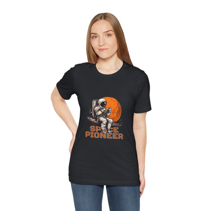 Space Pioneer Astronaut Tee, Cosmic Shirt, Gift for Astro Lovers, Unisex Graphic Tee, Sci-Fi T-Shirt, Casual Spacewear
